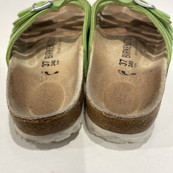 Birkenstock Green Leather Buckle Sandals—Adjustable—GREAT!! Excellent Cond-37 - Picture 8 of 9